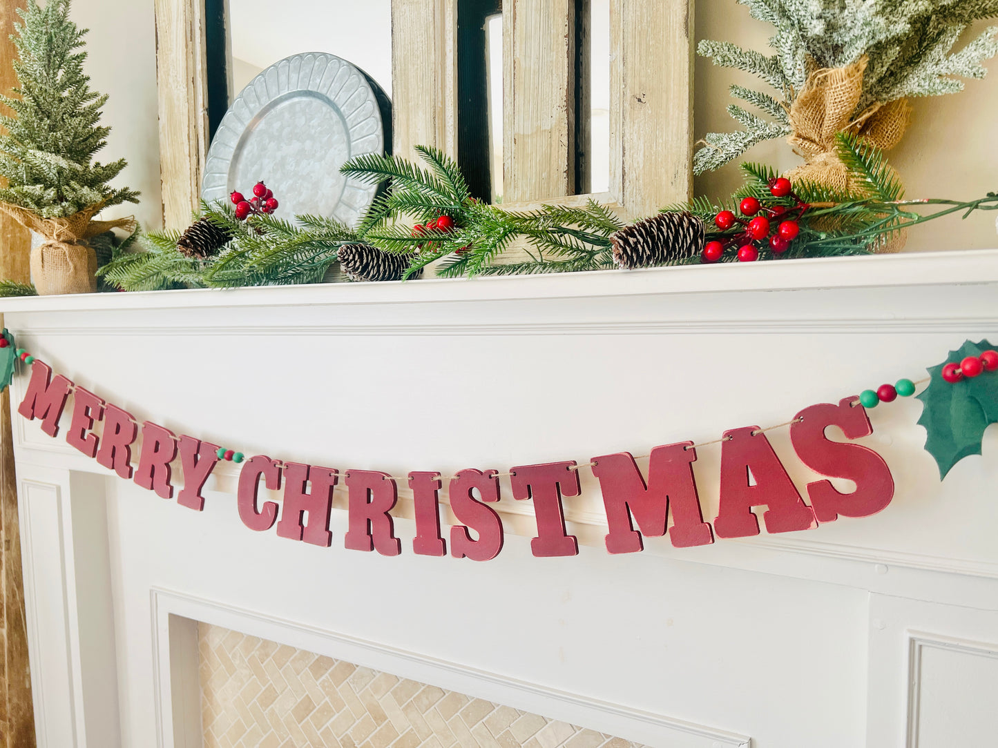 Merry Christmas garland