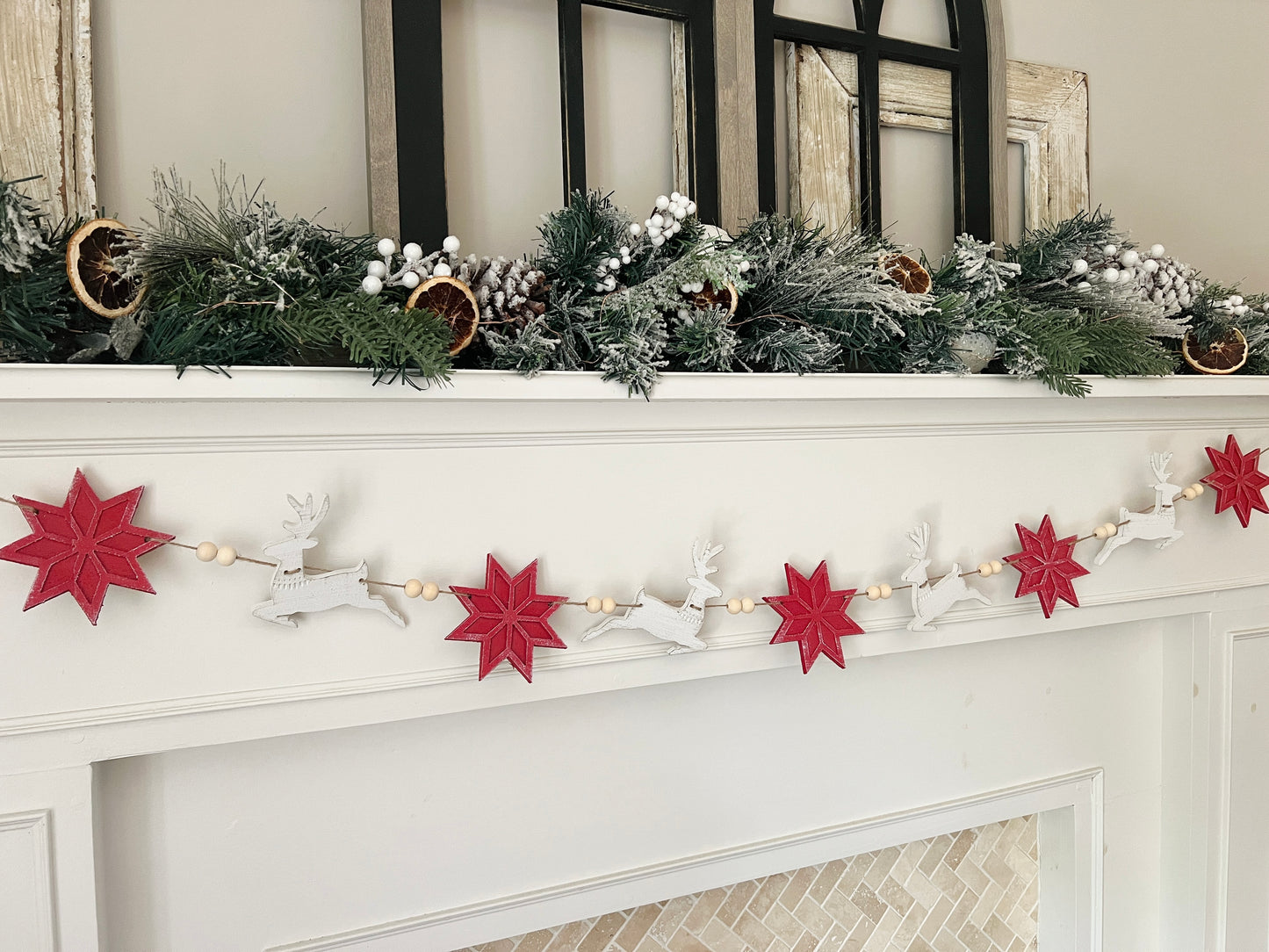 Nordic reindeer garland