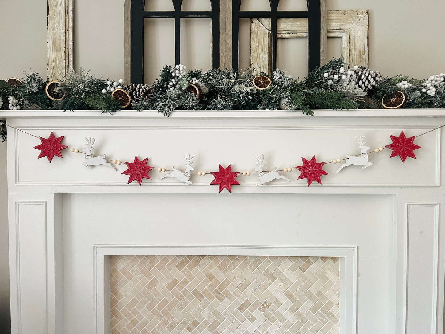 Nordic reindeer garland