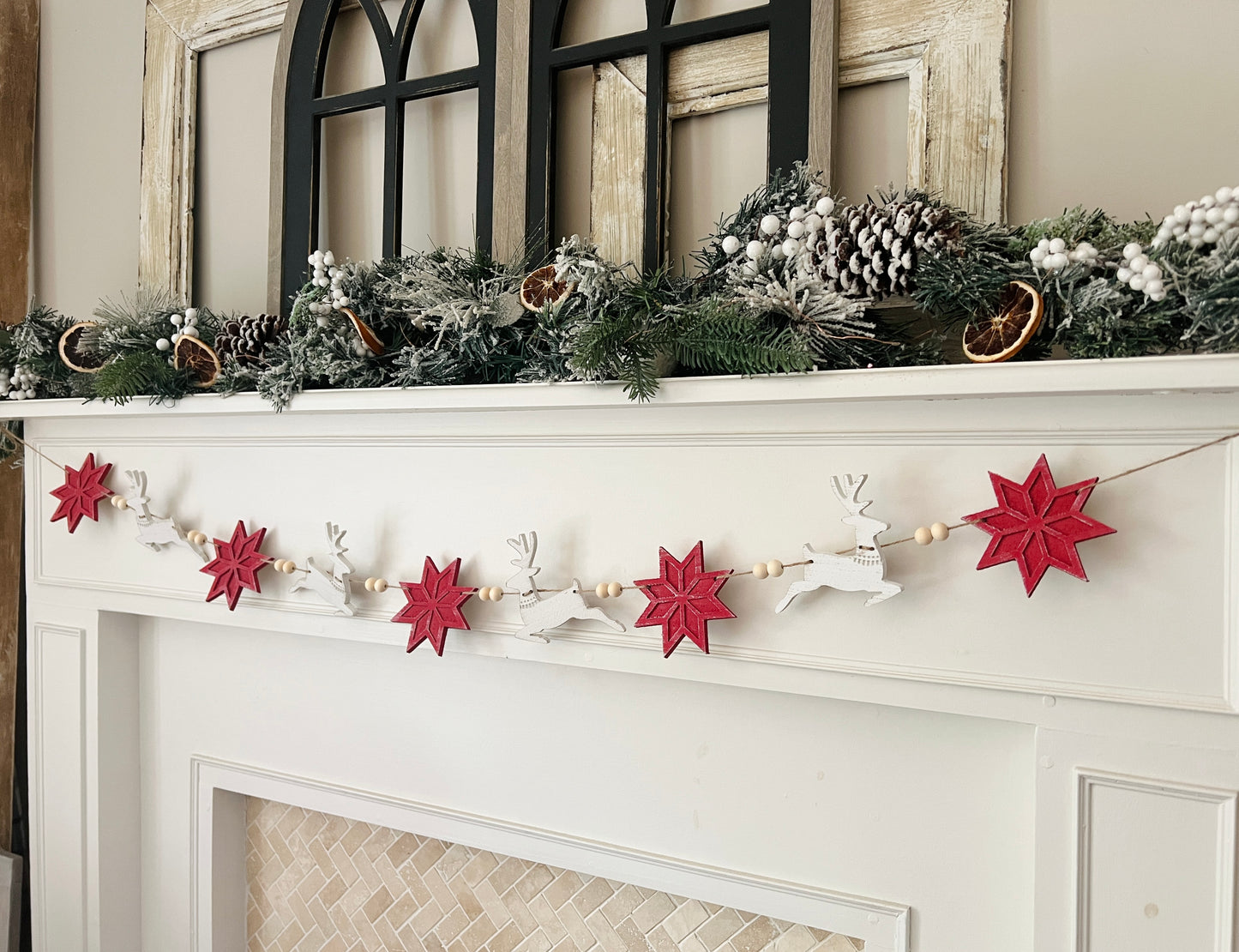 Nordic reindeer garland