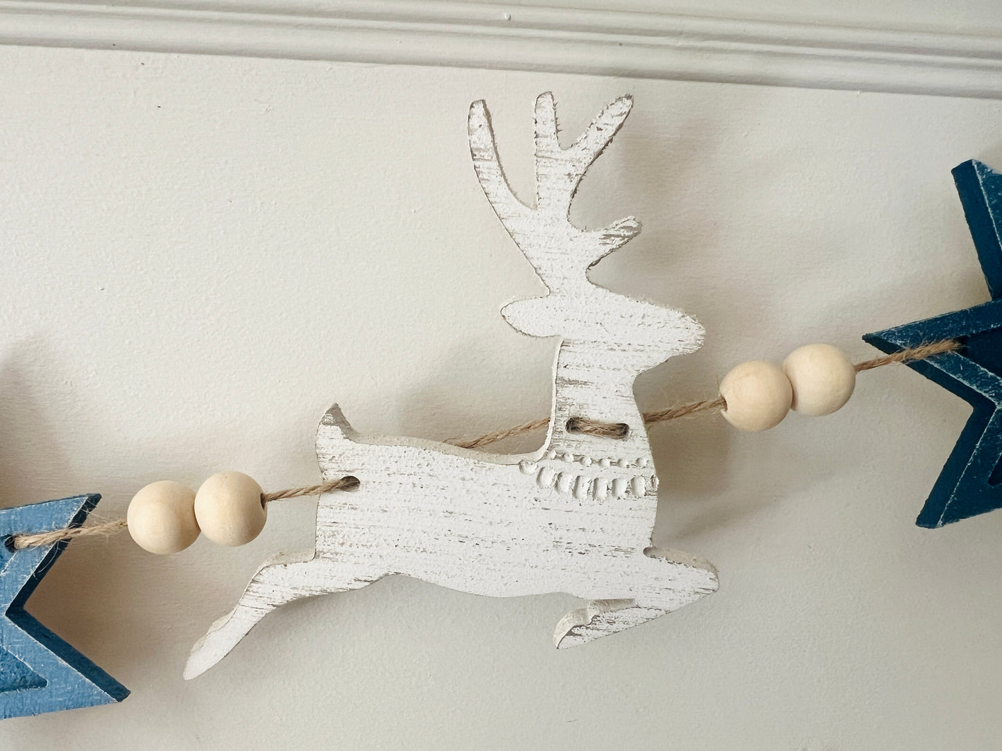 Nordic reindeer garland - 6 colours available