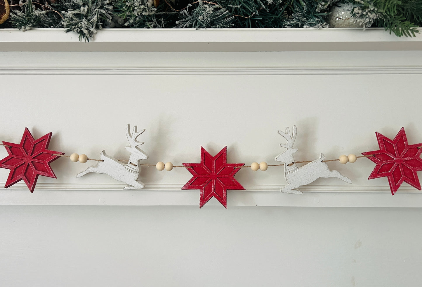 Nordic reindeer garland