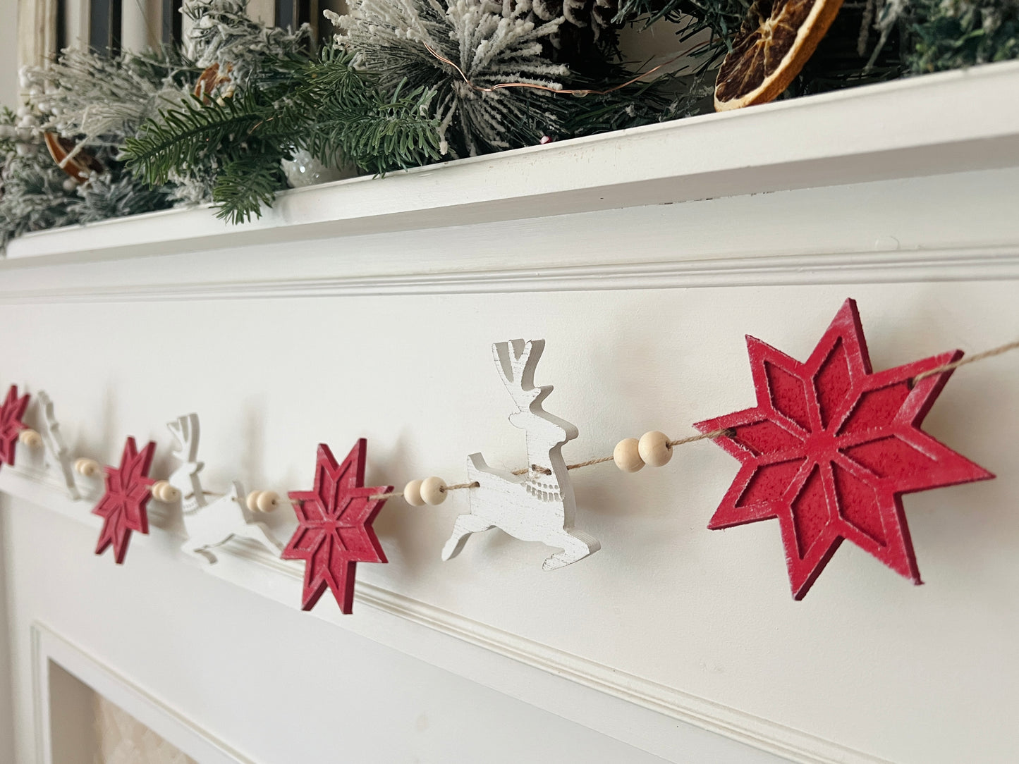 Nordic reindeer garland