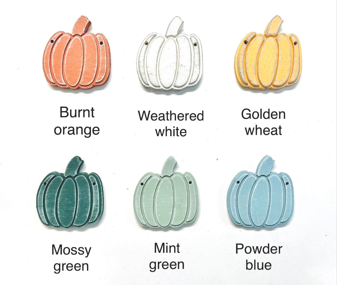 Fall pumpkin garland decoration for autumn mantle