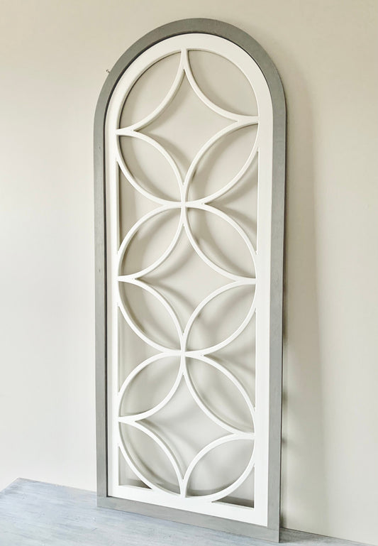 Tall skinny farmhouse window decoration for wall, 42” tall