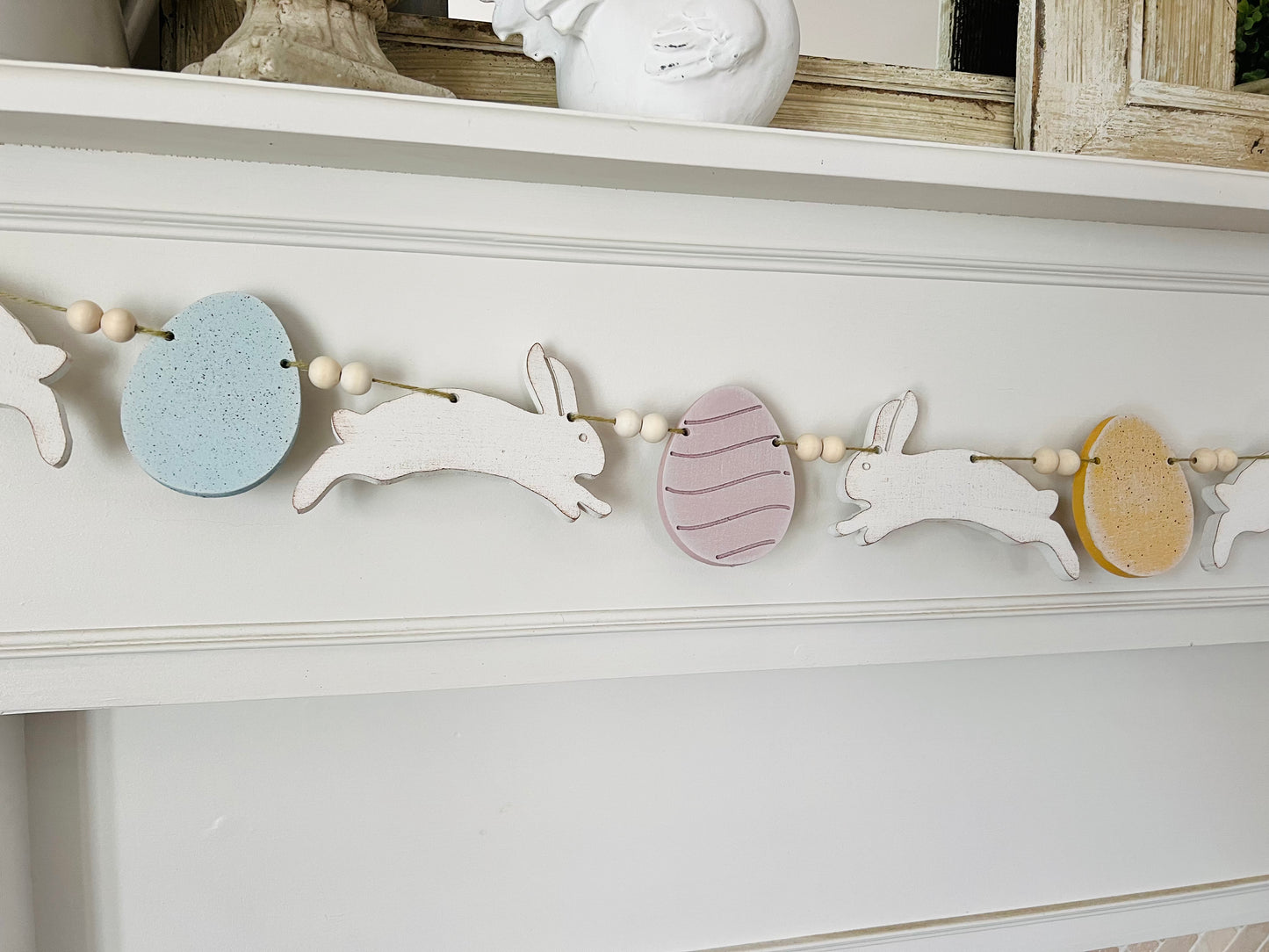 Easter bunny garland, FREE SHIPPING