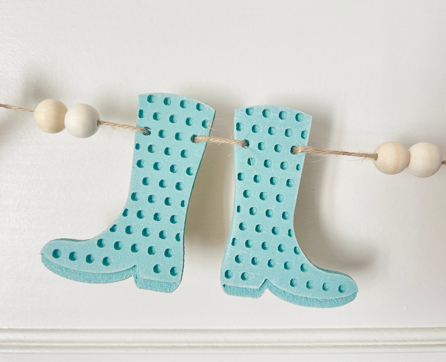 Rubber boots spring garland, FREE SHIPPING