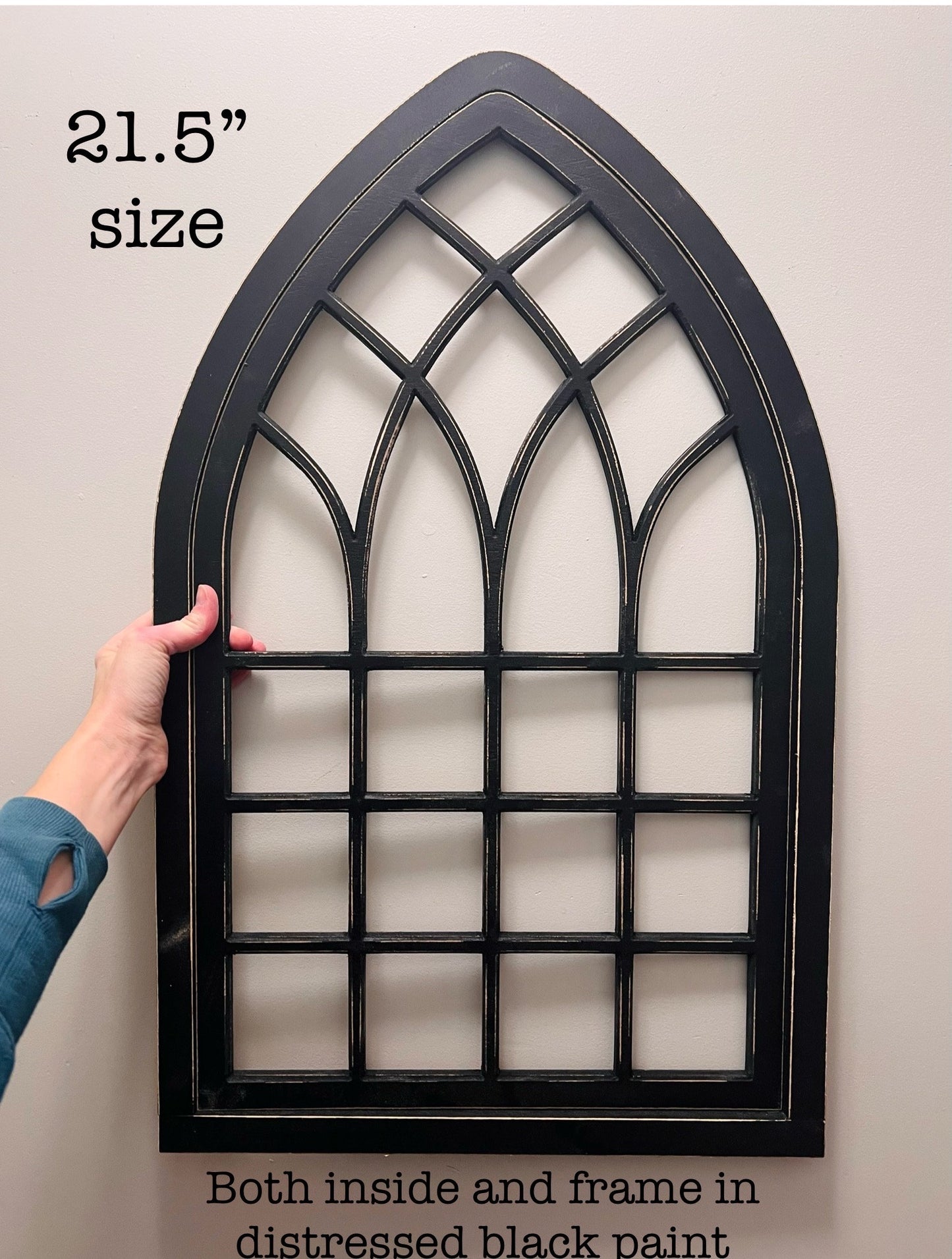 Farmhouse window arch, church window, 3 sizes, choose your own colors