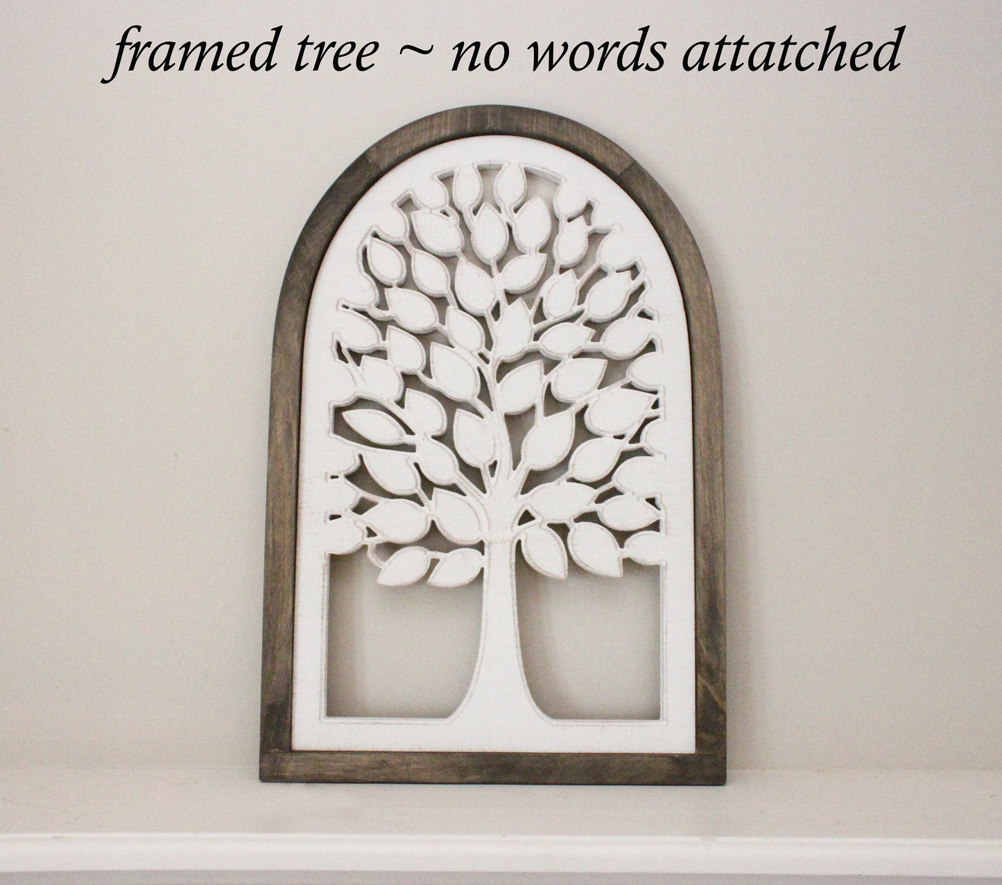 Personalized family tree, farmhouse window arch sign