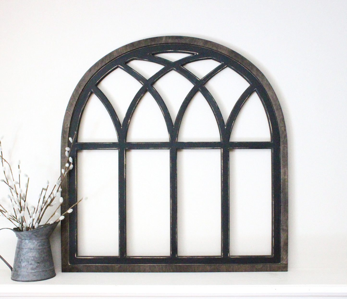 Large farmhouse window 30”x30” size, choose your colors