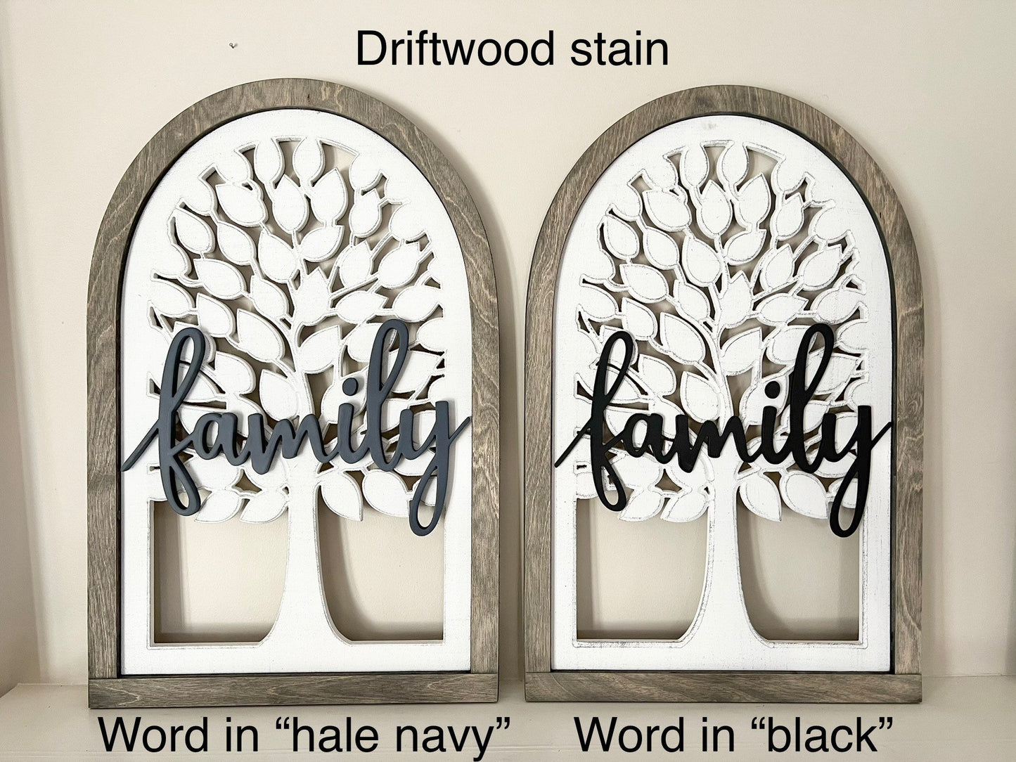 Personalized family tree, farmhouse window arch sign