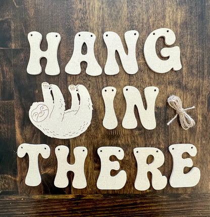 Hang in there DIY garland kit