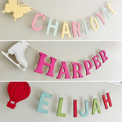 Custom name garland painting craft kit for kids