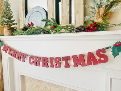 Merry Christmas garland