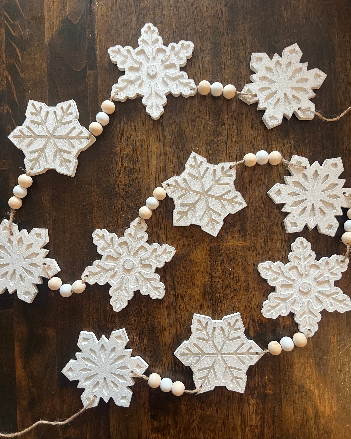 Snowflake garland, FREE SHIPPING