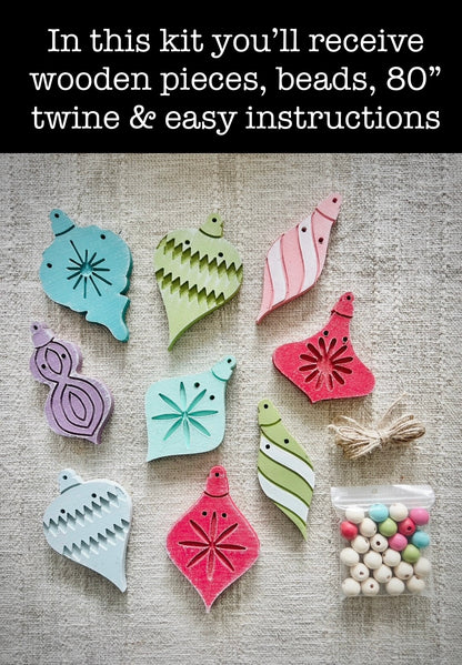 Vintage Ornaments garland