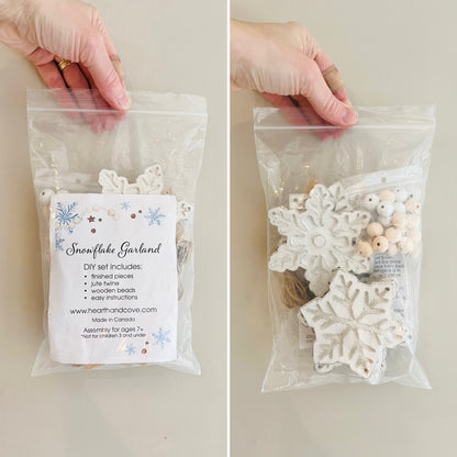 Snowflake garland, FREE SHIPPING