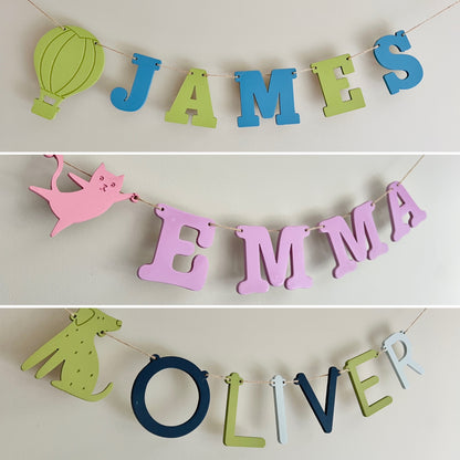 Custom name garland painting craft kit for kids
