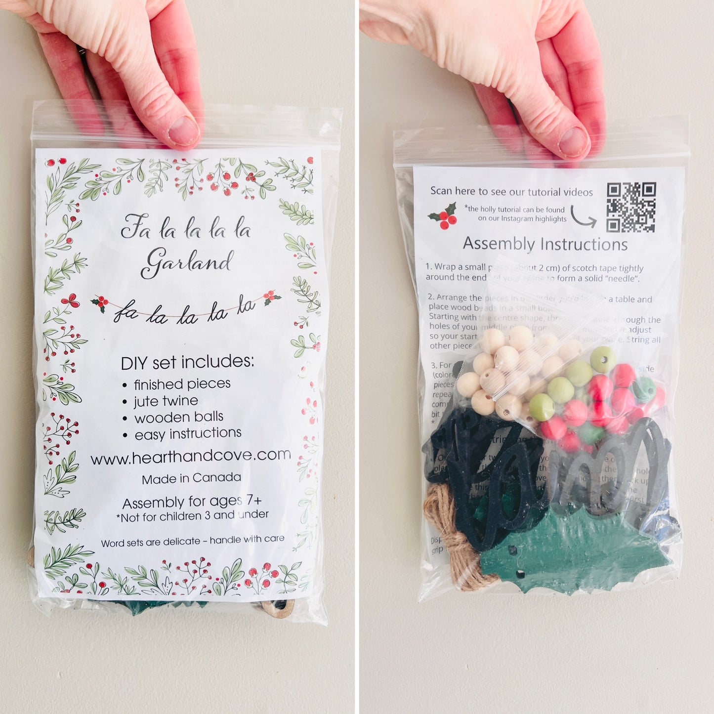 Fa La La La La garland