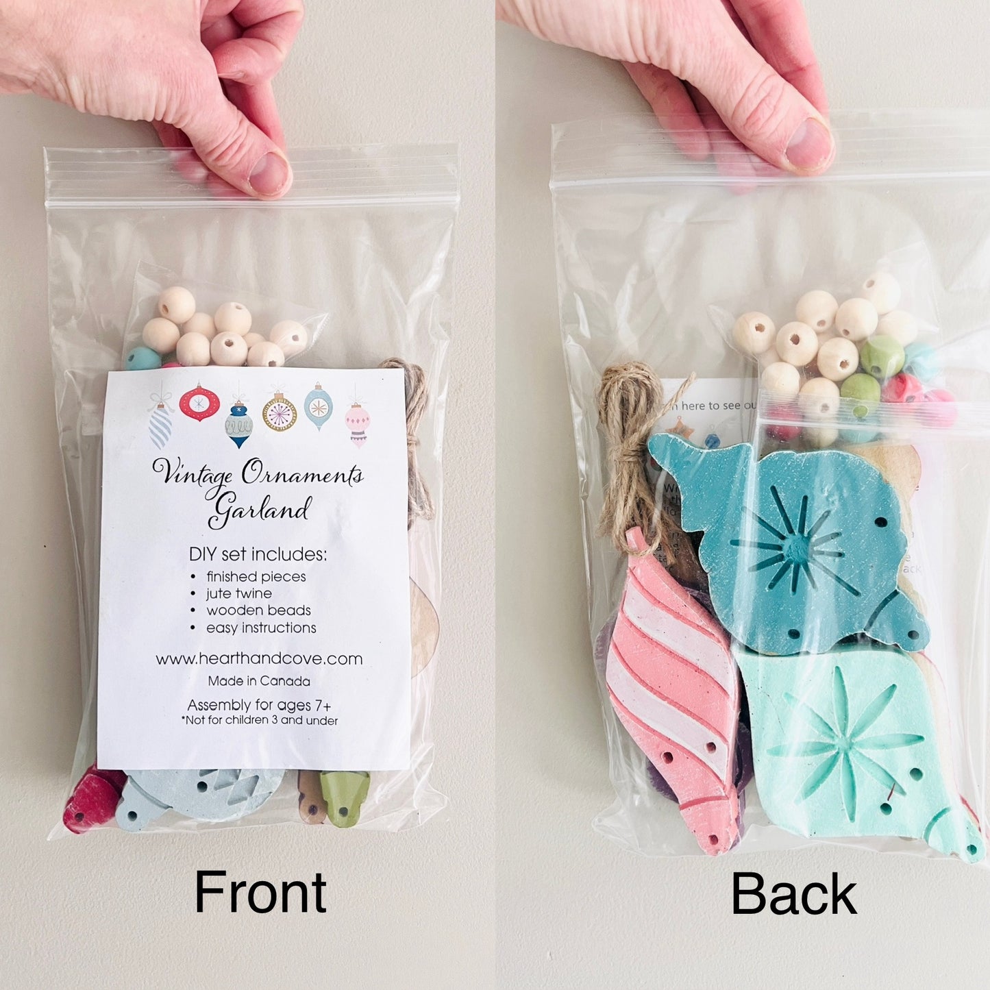 Vintage Ornaments garland