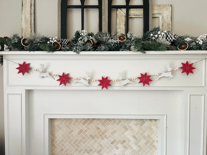 Nordic reindeer garland