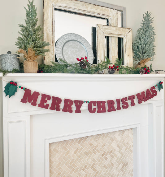 Merry Christmas garland