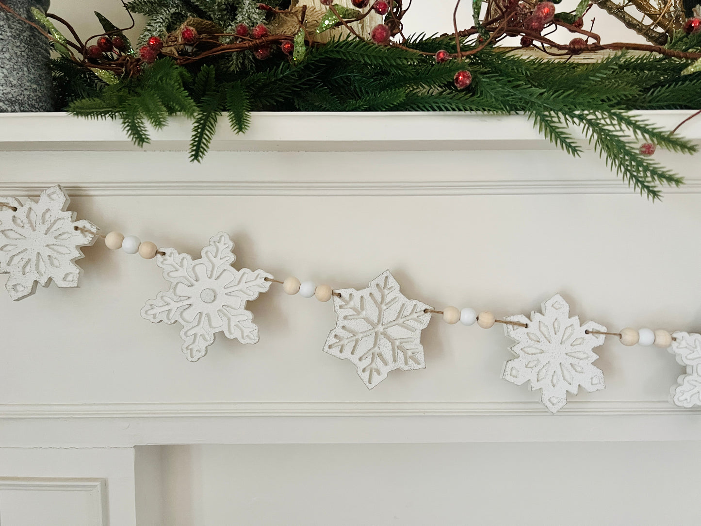 Snowflake garland, FREE SHIPPING