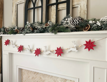 Nordic reindeer garland