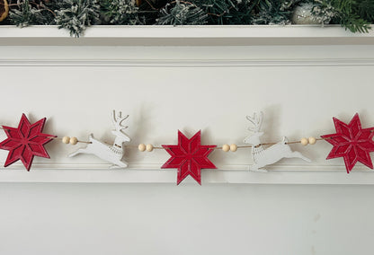 Nordic reindeer garland