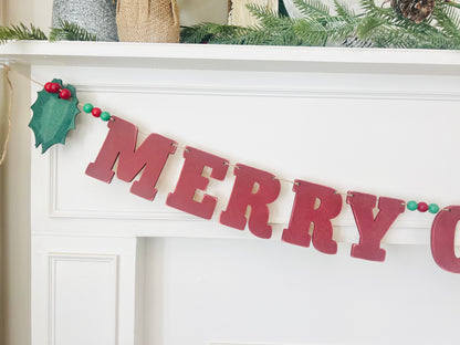 Merry Christmas garland