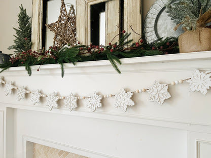 Snowflake garland, FREE SHIPPING