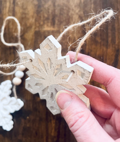 Snowflake garland, FREE SHIPPING