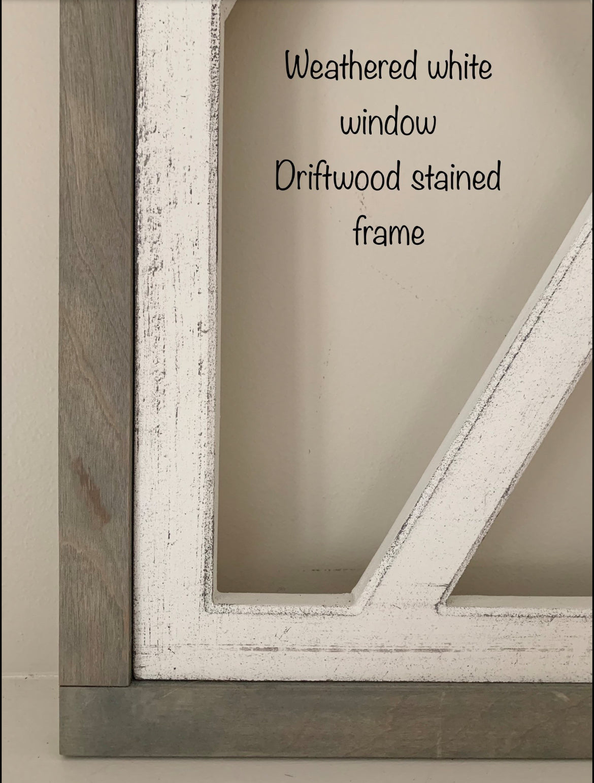 Cathedral window decoration with diamond pattern, 36" x 17.5 size