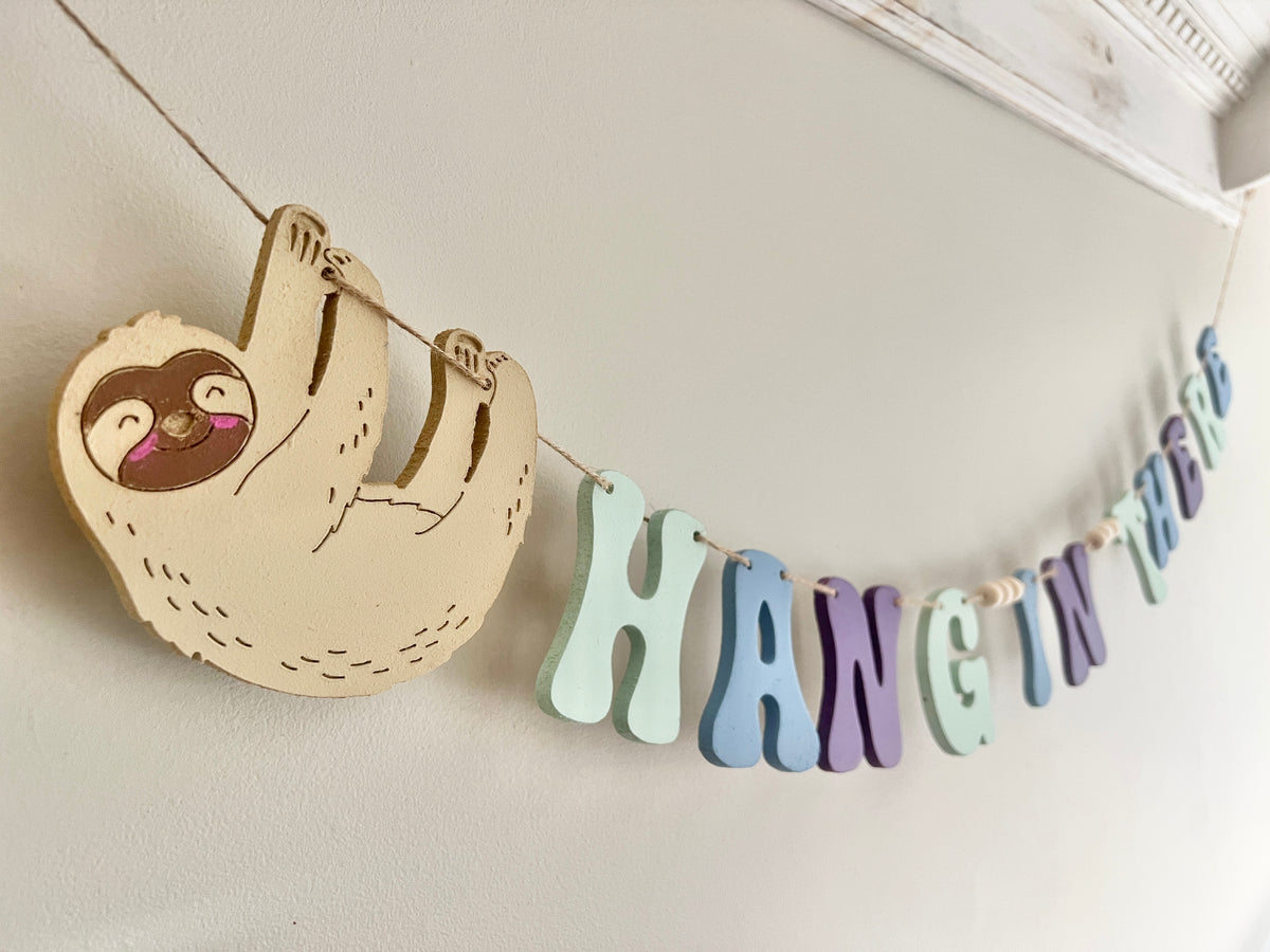 Hang in there DIY garland kit
