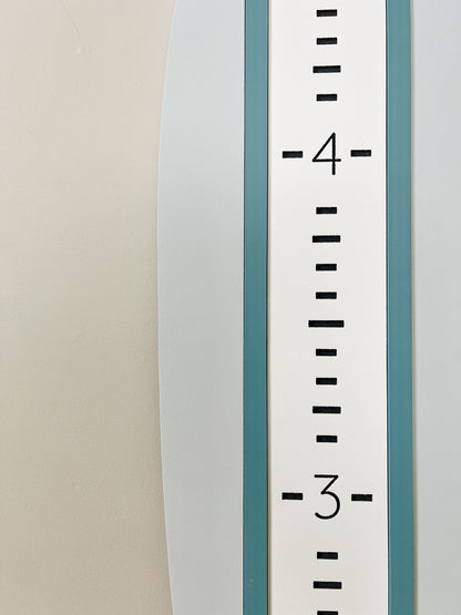 Surfboard growth chart for child's room or nursery, 48" tall, Customize your colors to suit