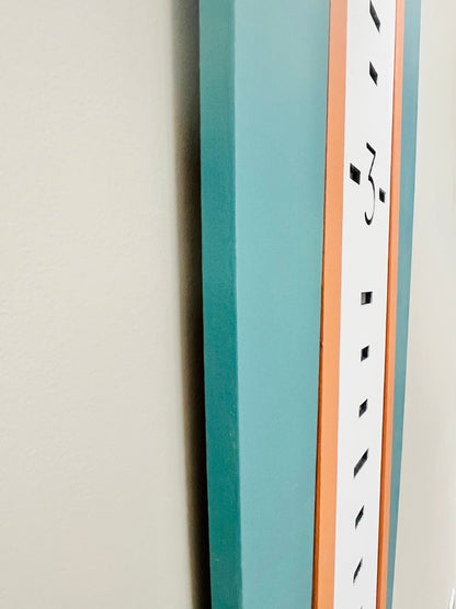 Surfboard growth chart for child's room or nursery, 48" tall, Customize your colors to suit