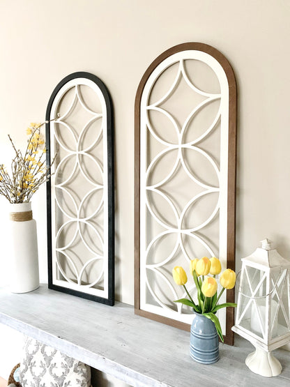 Tall skinny farmhouse window decoration for wall, 42” tall