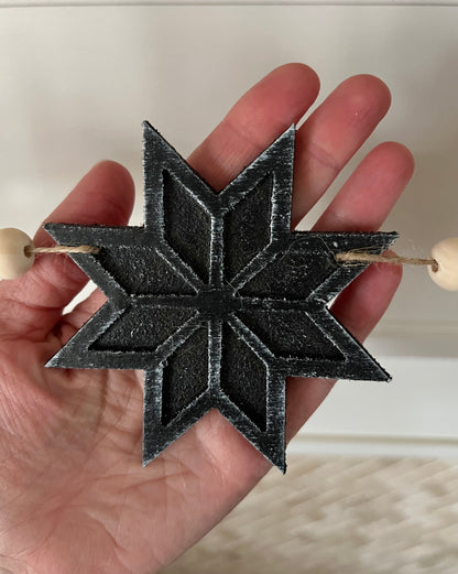 Nordic reindeer winter garland