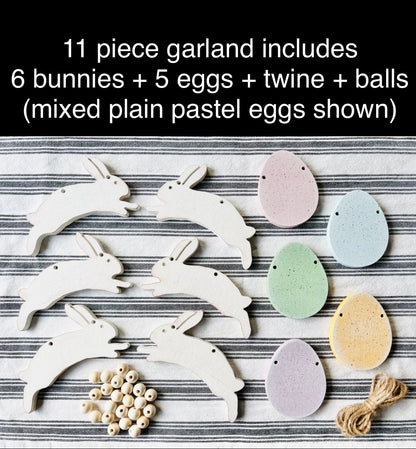 Easter bunny garland, FREE SHIPPING
