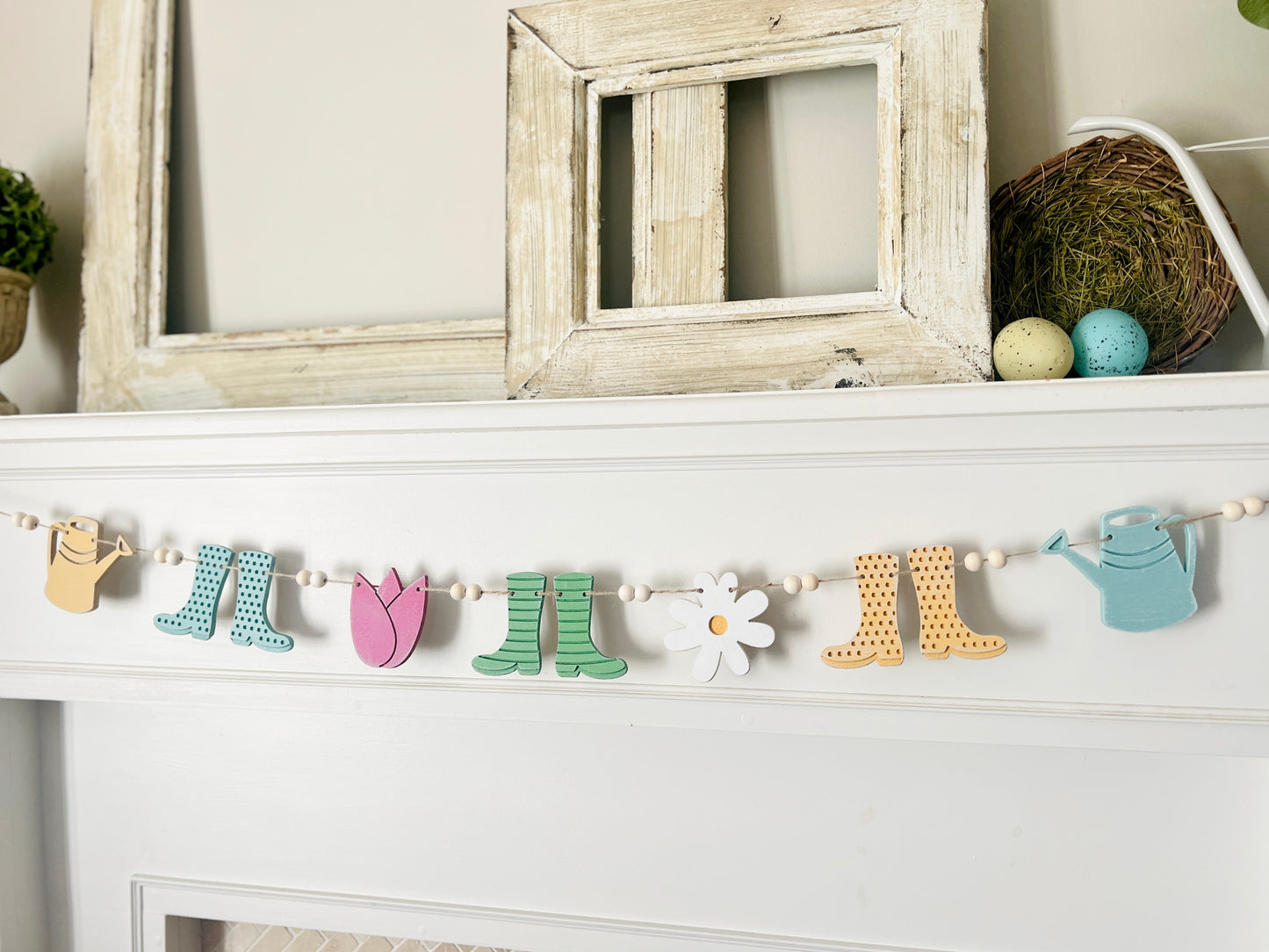 Rubber boots spring garland, FREE SHIPPING