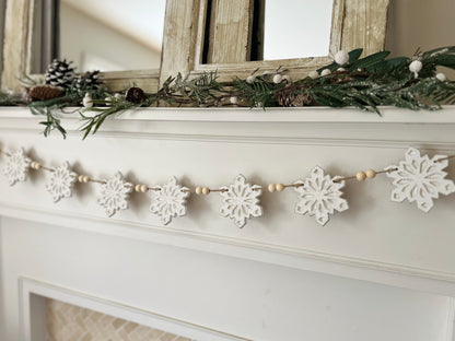 Snowflake garland, FREE SHIPPING