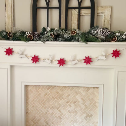 Nordic reindeer garland