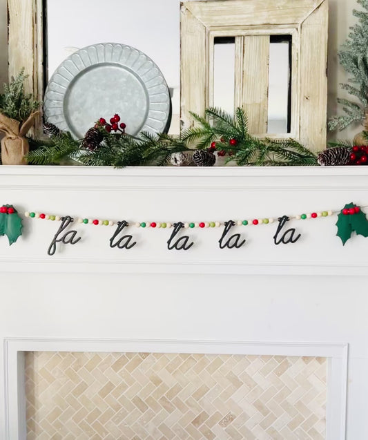 Fa La La La La garland