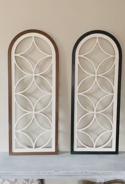 Tall skinny farmhouse window decoration for wall, 42” tall