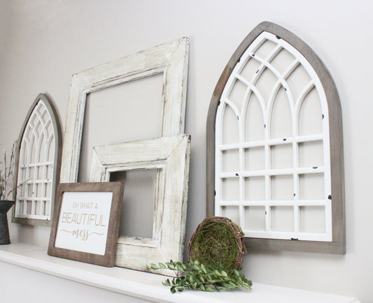 Farmhouse window frame, 3 sizes, choose your color