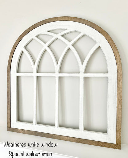 Large farmhouse window 30”x30” size, choose your colors
