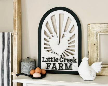 Personalized farm or homestead sign with your name